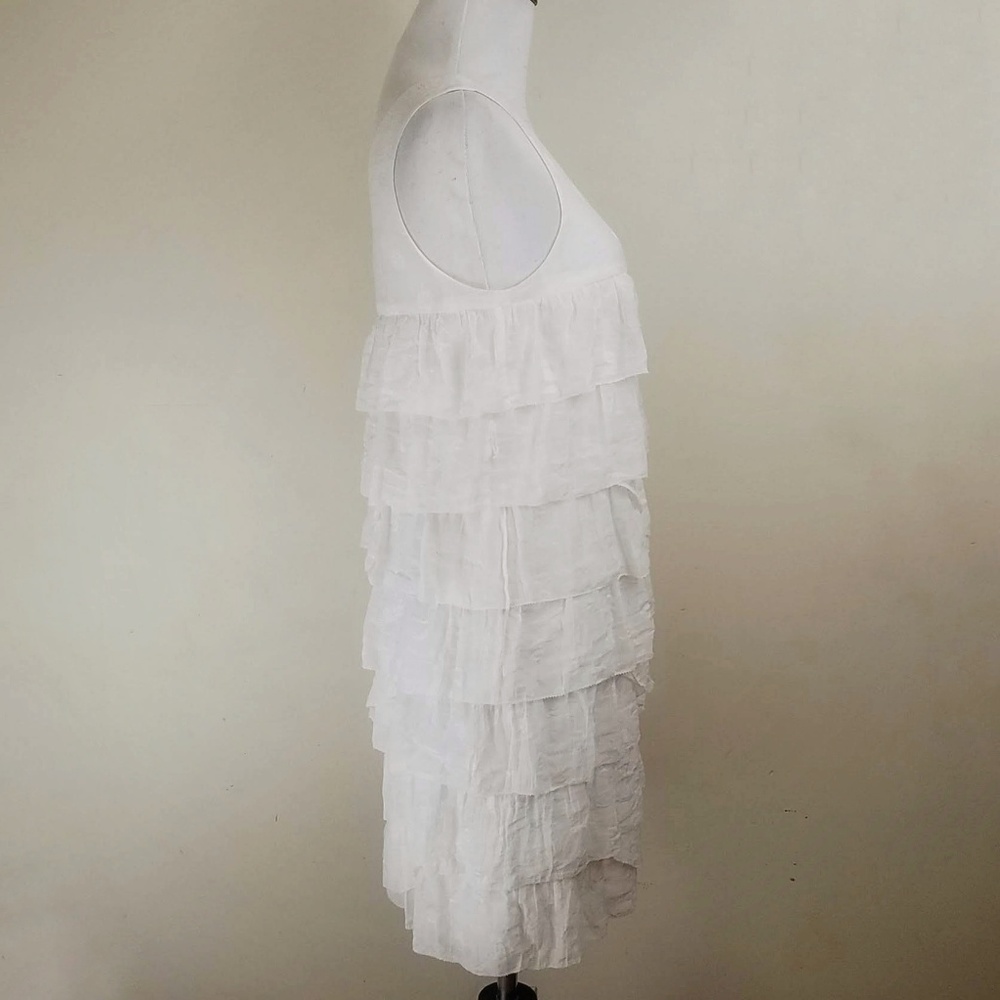 Ali Ro White Flutter Ruffle Dress - Picture 4 of 6